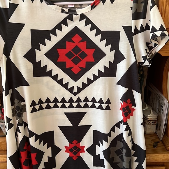 Aztec Style Print Pocket Dress S - Picture 2 of 4